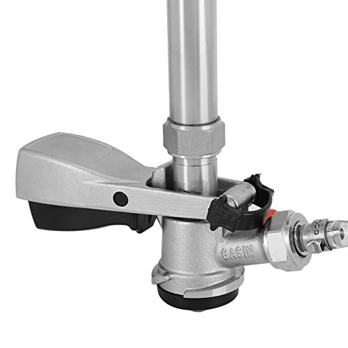 FZCXHONJ Pompe à fût, Distributeur de gonflage, kit de pressurisation, Pompe à bière Froide, Pompe de fête, Accessoire pour Barbecue et Pique-Nique (en Forme de S)