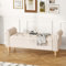Ckaff Banc de Rangement Salon, Lit Banquette Ottomane Bout de Lit Boîte de Rangement Banquette Tapissé Banc de Chaussures avec Accoudoirs pour Chambre à Coucher Salon Couloir, Beige