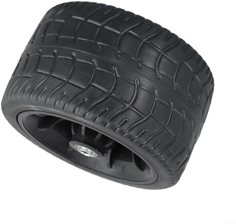 Roue de chariot de camping 15,2 cm, pneu en caoutchouc pour chariot, capacité de charge de 200 kg, idéal pour les aventures en plein air