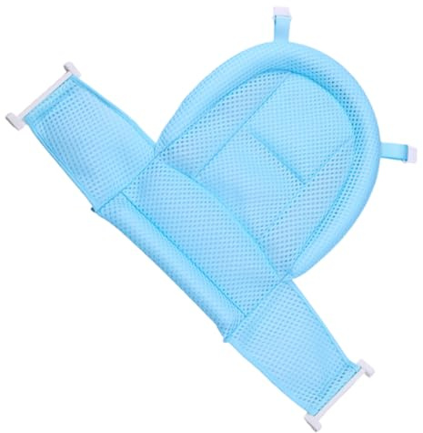 UPKOCH 4 Stück Badewannenmatte Netz für Neugeborene Atmungsaktive Langlebige Badematte mit Haken Blau für Sicheren Badespaß