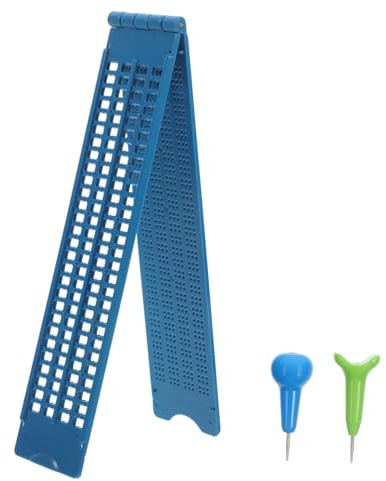 Braille Schreibgerät 4 Reihen 28 Zellen Kunststoff Blau