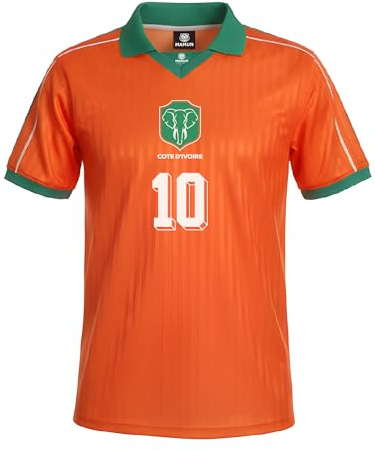 MAMUN Retro Fussball Trikot Elfenbeinküste