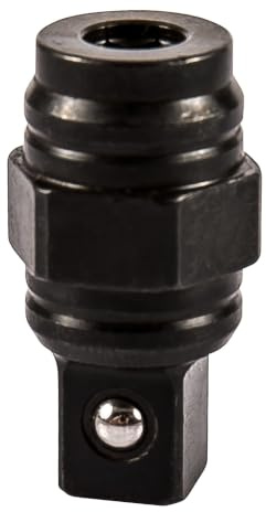 STIER Bithalter für Ratschenschrauber, geeignet für 1/4 Zoll Bits und 3/8 Zoll Vierkant Steckschlüsseleinsätze, mit Magnetsicherung, praktisch und vielseitig einsetzbar