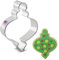 Ann Clark Cookie Cutters Cortador de galletas hoja de lágrima/adorno final árbol de Navidad - 10,8 cm