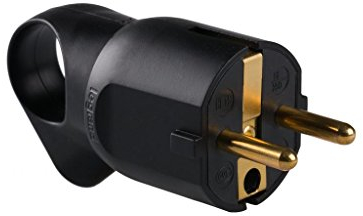 legrand 050194 Steckdose für den professionellen Einsatz mit Zugring, 3680 W, 230 V, Schwarz