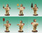 Rudolphs Schatzkiste Holzfigur Weihnachtsengel 6tlg. mit Weihnachtssachen und Krone Natur Höhe 6,5cm NEU Holzengel Instrument Seiffen Erzgebirge Figur Dekoration Holzfiguren Weihnachten