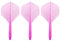 Condor Zero Stress Flight System - Standard Clear Pink - Dart Flights Medium