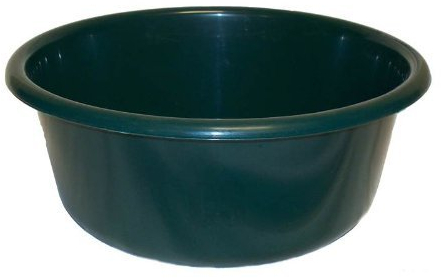 Lucy Plastic Green Small Round Kitchen Washing Up Bowl by Lucy