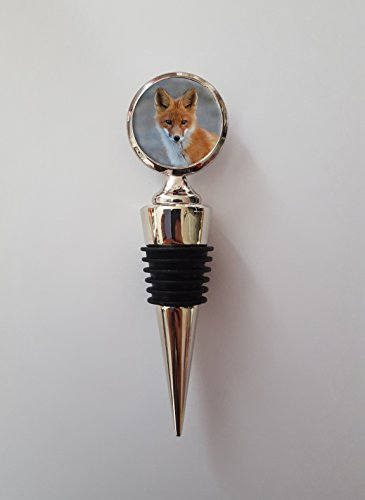 Fox Polished Metal Wine Bottle Stopper Ideal Birthday Keepsake Gift N82