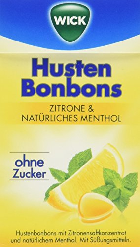 Wick Zitrone & Natürliches Menthol ohne Zucker Click Box, 10er Pack (10 x 46 g)