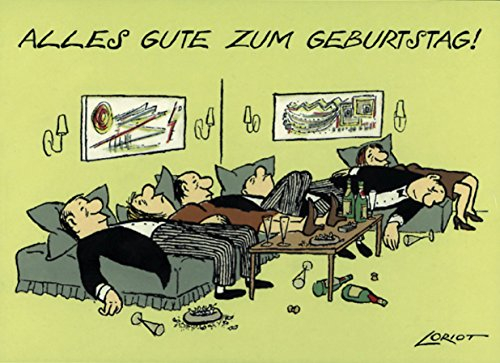 Inkognito Postkarte A6 • 009 ''Geb/Gelage Künstler: Loriot • Geburtstag