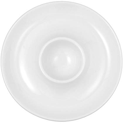 Seltmann Weiden 001.686281 Trio weiß Eierbecher mit Ablage, Porzellan