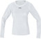 GOREWEAR M Damen GORE® WINDSTOPPER® Base Layer Shirt Langarm, Light Grey/White, 34