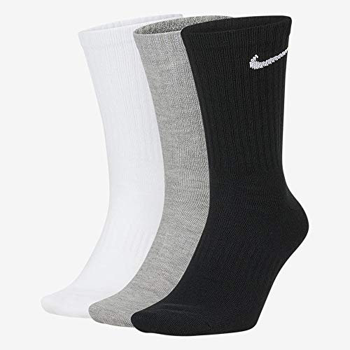 Nike Herren Everyday Lightweight Crew Trainings Socks (3 Pairs) Socken, Mehrfarbig, 38–42 (Herstellergröße: M)