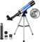 Telescopio Astronómico Niño, Uverbon Telescopio para Astronomía Telescopio Zoom 90X HD Monocular Monocular Exterior con Trípode Ajustable para Niños Adulto Principiante