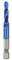 Foret Mèche, HSS Foret à Tarauder en Acier Inoxydable à Haute Vitesse Plaqué Bleu 6,35 mm Foret à Tige Hexagonale Compound Tap(M6)