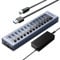 ORICO Hub USB 3.0 Aus Aluminium Mit 13 Ports - Verteiler Für Laden Und Datentransfer - Kompatibel Mit PC, iMac, Externe Festplatte, USB-Stick
