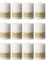 Wenzel Pure Kerze Olive Wax 9x6cm, weiß (12 Stück)