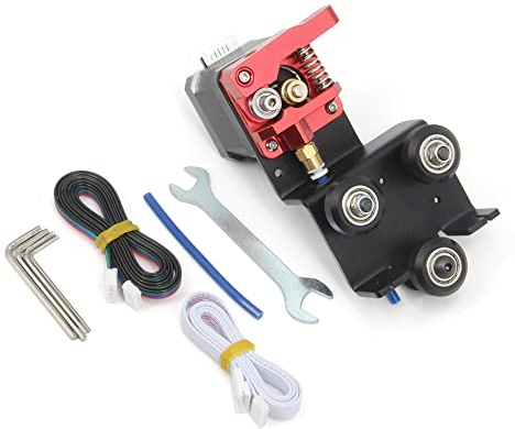 Zeberoxyz Direktantrieb Platte Extruder mit Riemenscheiben Support Kit mit Schrittmotor Easy Print Flexibles Filament für Ender3 Ender3 Pro CR-10 CR-10S Adapterplatte(Extruder-Support-Kit mit Motor)