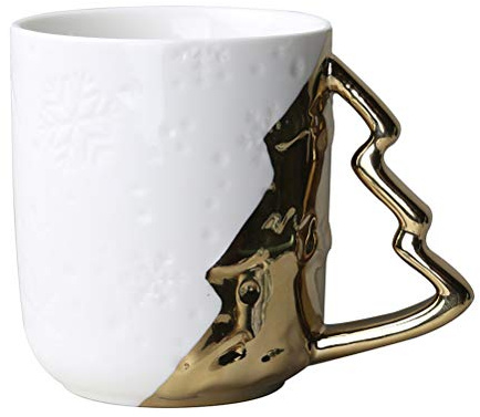 HEMOTON 1 Pc Vaso De Agua del Árbol De Navidad Taza De Cerámica De Navidad Vacaciones Tazas De Café Taza De Café De Porcelana Taza De Navidad Vintage Taza para Beber Lujo Ligero