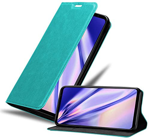 Cadorabo Hülle kompatibel mit Asus ROG Phone 5 aus Premium Kunst Leder Flip Klappbare Stoßfeste Magnetische [Standfunktion] [Kartenfächern] Cover Hülle für Asus ROG Phone 5 Tasche in Türkis