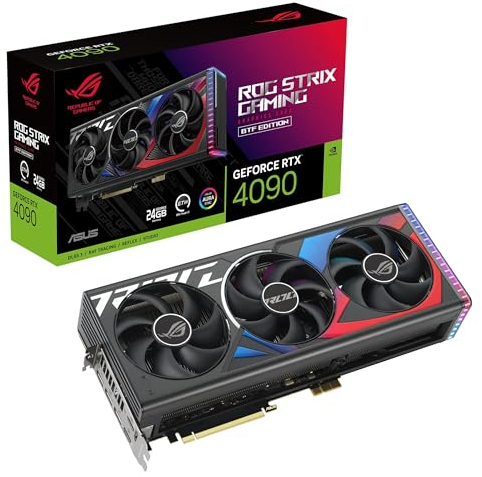 ASUS ROG Strix GeForce RTX 4090 BTF 24GB GDDR6X Gaming Grafikkarte (DLSS 3, (GC-HPWR) Gold Finger, PCIe 4.0, 24GB GDDR6X,2X HDMI 2.1a, 3X DisplayPort 1.4a, ROG-STRIX-RTX4090-24G-BTF-GAMING)
