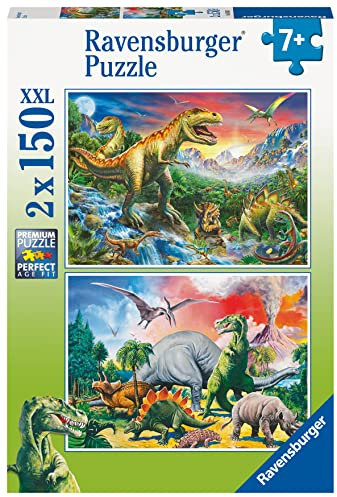 Ravensburger Puzzle 80563 - Dinosaurier - 2X 150 Teile Puzzle für Kinder ab 7 Jahren