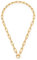 JEWELS BY LEONARDO Halskette Clip & Mix Moni • Kette aus goldfarbenem Edelstahl • massives Gliederarmband • Statement-Kette mit Kordelstruktur • 43 cm Länge • Geschenk Damen Schmuck • 022232