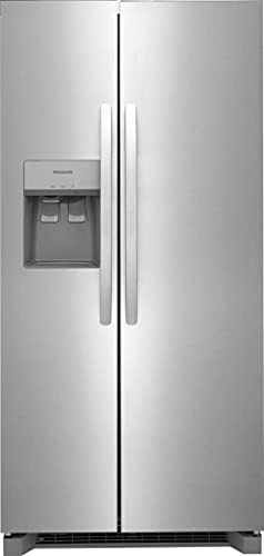 Frigidaire 33 Side-by-Side Refrigerator with 22.2 cu. ft. Total Capacity, Air Filter, LED Interior Lighting, Ice Maker in Stainless Steel