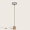 LEDKIA LIGHTING - Lampadaire Métal et Verre Windsor | Design Élégant et Original | Compatible Ampoule E27 | Finition Satinée | Hauteur 142 cm, Doré, Verre, Métal
