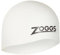 Zoggs Unisex – Erwachsene Easy-fit Silicone Cap Badekappe, Weiss, Einheitsgröße EU