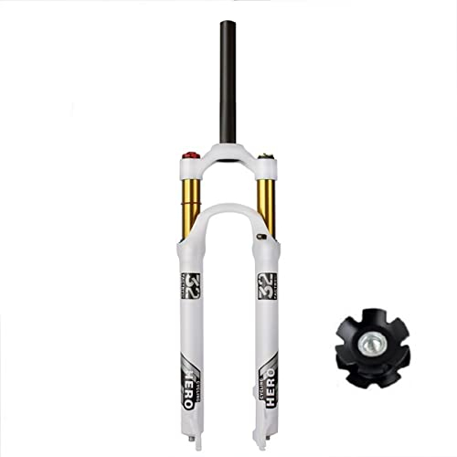 TISORT Forcelle MTB Ammortizzate Biciclette MTB 120mm Lega di Magnesio 26 27,5 29 Pollici Meccanico Controllo Spalla(Straight HL,27.5)