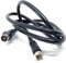 DRUT 1m RF TV Aerial Male to F Type Connector Male Plug Coaxial Coax Cable, Lead, 75 Ohm, 3C-2V (3.3ft, Black Nickel Conectors)