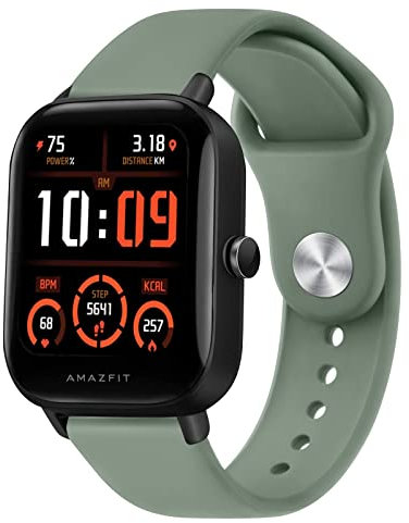 Yisica Silicona Correa Compatible con Amazfit Bip/Amazfit GTS 2 Mini/GTS/GTS 4/GTS 4 Mini/GTS 3/GTS 2, 20mm Correa de Repuesto de Silicona Ajustable para Amazfit Bip Lite/Bip S/Bip U/Bip U Pro/Bip 3