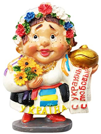 Ukrainische Folklore Ukraine Kühlschrankmagnet Kühlschrank Magnete Reise Souvenir 3D Kühlschrank Dekoration Magnetaufkleber Magnet Kühlschrank Handbemalte Bastelkollektion