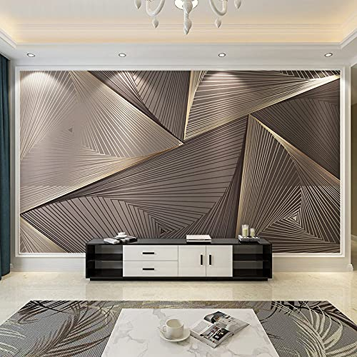 Tapeten,Moderne Kreative Braun Gestreifte Geometrische Modische Große Selbstklebende Tapete Zum Abziehen Und Aufkleben Abnehmbares Kontaktpapier Vinyl-Wandbild Geeignet Für Dekorative Schlafzimmer-