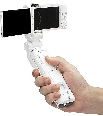 JJC Handgriff Stativ mit Bluetooth Fernbedienung für Sony A1 II a7 IV ZV-E10 ZV-1 ZV-1F a7R V IV III a1 a9 III a9II A7C II, A7C R, A7SIII a6600 a6400 RX100VII Kamera - ersetzt Sony GP-VPT2BT