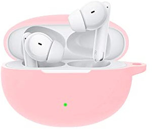 FTRONGRT Auricolare Bluetooth in Silicone Cover per OPPO Enco Air3 Pro Cover, Antiurto, Custodia da Trasporto Compatibile OPPO Enco Air3 Pro Auricolare Bluetooth.Rosa