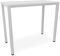 Stehtisch Büro-Besprechungstisch Metallgestell grau, Beine quadratisch, Steh-Arbeitstisch Gesamthöhe 112,5 cm, Pausentisch Empfangstisch hauseigene Fertigung, Workstation (Weiß, 120 x 60 cm)