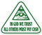 WildeBabsKLBT In God We Trust Cash car K718 Hochwertiger Premium Auto-Aufkleber Sticker Decal Autoaufkleber Aufkleber-Folie 12cm