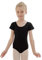 zffriction Ballettanzug Mädchen Ballettkleidung Kinder Ballett Trikot Turn-Leotards Gymnastik Turnanzug Trikot aus Baumwolle für Mädchen Damen(160,Schwarz)