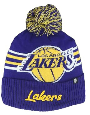 ZHATS Unisex-Erwachsene NBA Officially Licensed Pom Rush Beanie-Mütze, Team-Farbe, Einheitsgröße