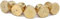 Kasoud Lpg Gas Jet Set - 5PCS Nozzle Kit, Natural Gas Hob Conversion Kit, 0.5/0.7/0.7/0.87/1.02 Lpg Gas Burners (Gold)