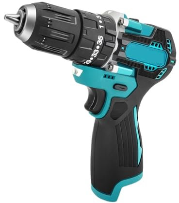 Rotary Hammers Wireless Electric Drill 18V 10mm Lithium Drill Electric Screwdriver Drill 120NM Torque Brushless Motor Multi-function Power Tool(Without Battery)