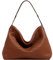 JINMANXUE Boston-Tasche für Damen, gewebtes veganes Leder, Handtasche, Kuriertasche, modische Umhängetasche, lässig, Hobo, Braun