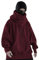 Herren-Fleecejacke für Herren, UK 2025, trendig, locker, lässig, modisch, Persönlichkeit, einfarbig, Florkragen, Hoodie, Arbeitskleidung, rot, 3XL