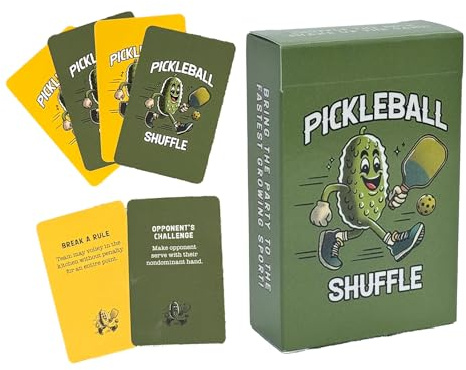 Pickleball Shuffle | The Best On-Court Pickleball Card Game for Friends, Socials, Clinics, Tournaments, Family Reunions & More | Fun for All Levels | Perfect Pickleball Gift