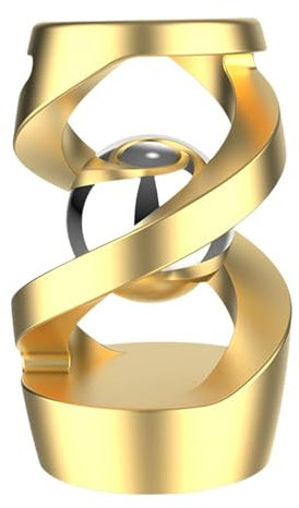 MagiDeal Spielzeug Schwebenden Ball Physik Spielzeug Anti Tabletop Ornament Schreibtisch Float Entspannende Spielzeug, Gold