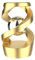 MagiDeal Spielzeug Schwebenden Ball Physik Spielzeug Anti Tabletop Ornament Schreibtisch Float Entspannende Spielzeug, Gold