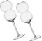 Cabilock Set Di Bicchieri Da Vino in Cristallo Con Piedini 2 Pezzi Design Elegante E Raffinato